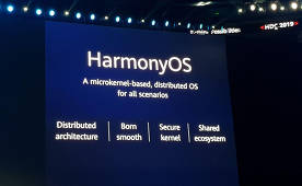 Il y a donc eu une présentation de HarmonyOS de Huawei