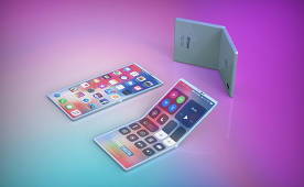 Foldable iPhone - isang posibleng pag-render ng hinaharap na nababaluktot na smartphone