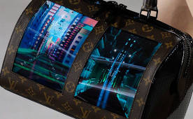 Louis Vuitton presentó una colección de bolsos con pantallas OLED